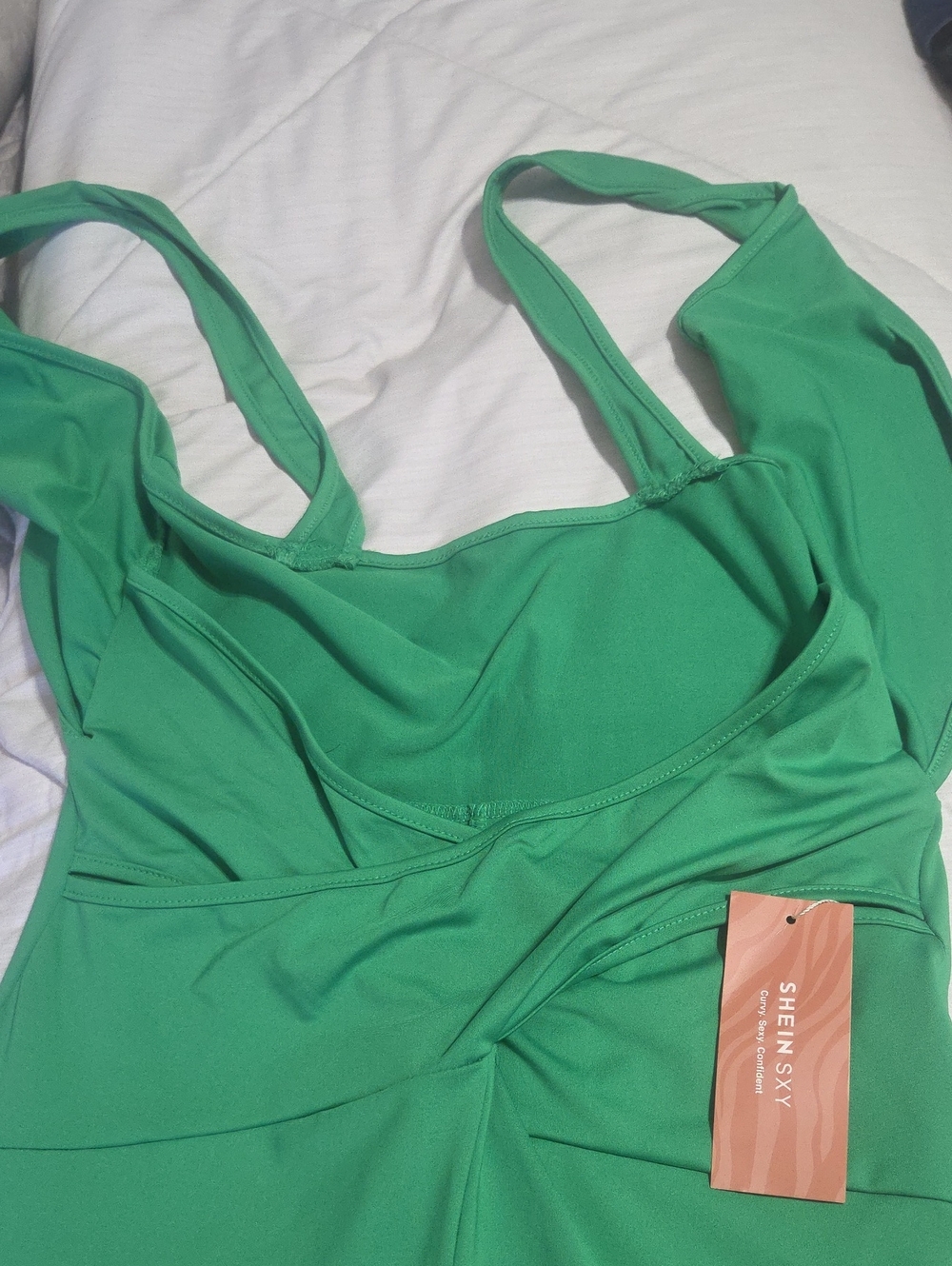 SHEIN Green Twist-Jumpsuit